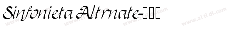 Sinfonieta Altrnate字体转换